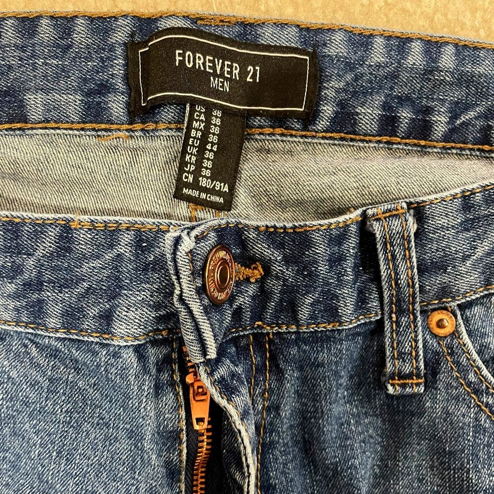 Forever 21 Men’s Jeans: Waist Size 36 w/copper-colored bling....